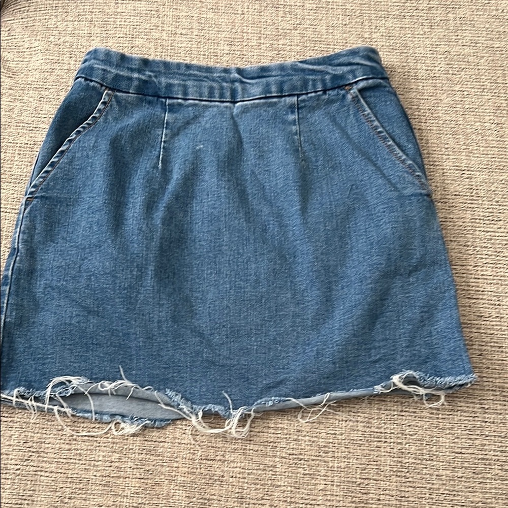 Forever 21 Blue A-line Mini Skirt Casual